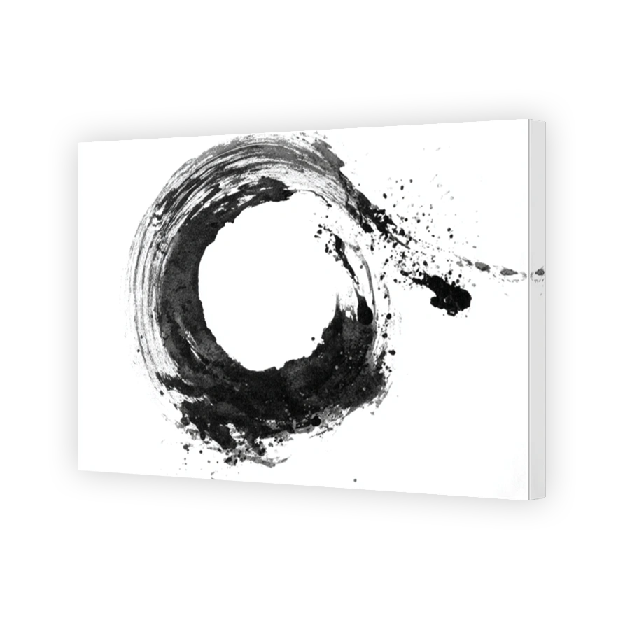 Abstract Enso Ink Painting
