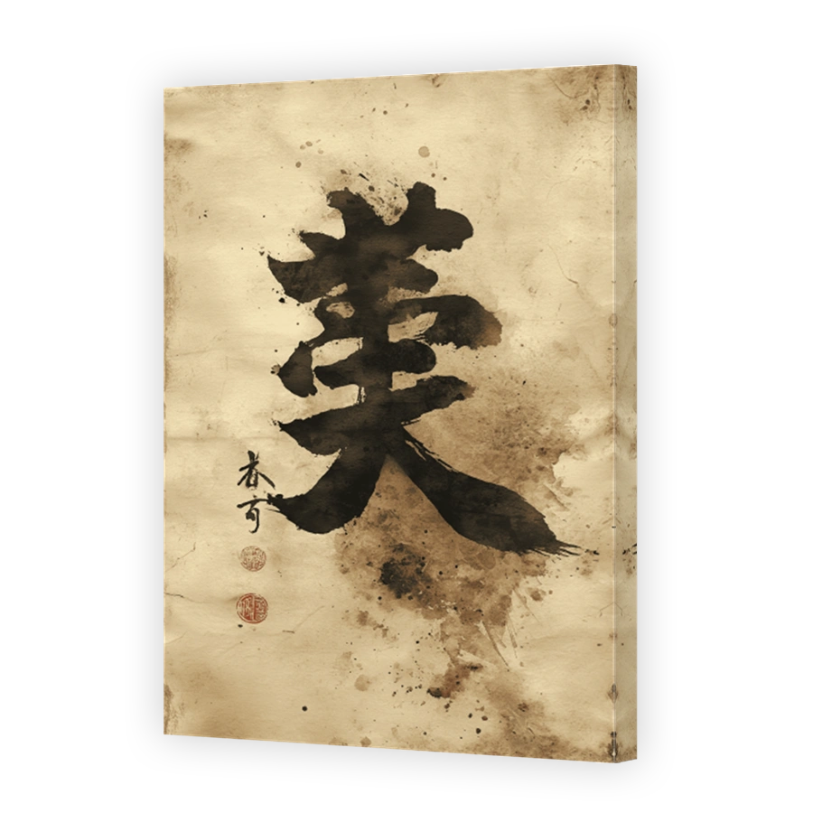 Serene Japanese Calligraphy Art