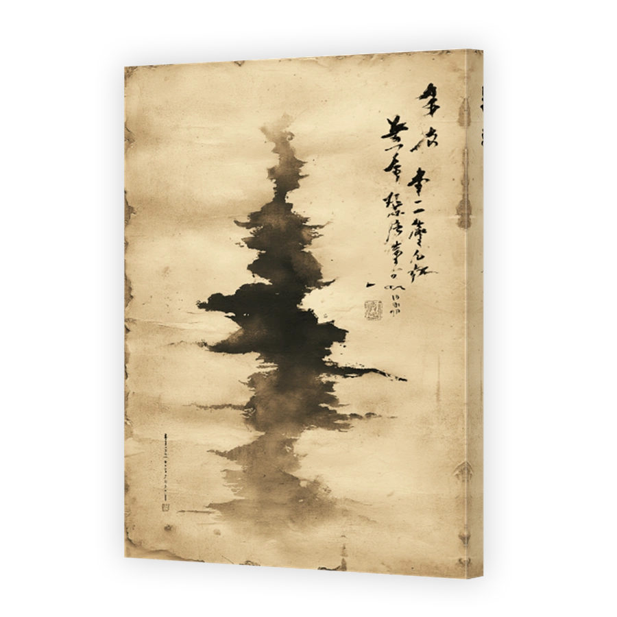 Meditative Abstract Ink Wash
