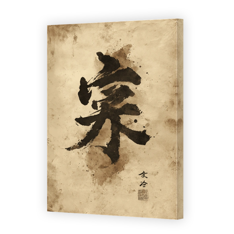 Serene Japanese Calligraphy Art