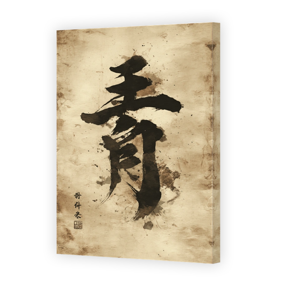 Serene Japanese Calligraphy Artwork