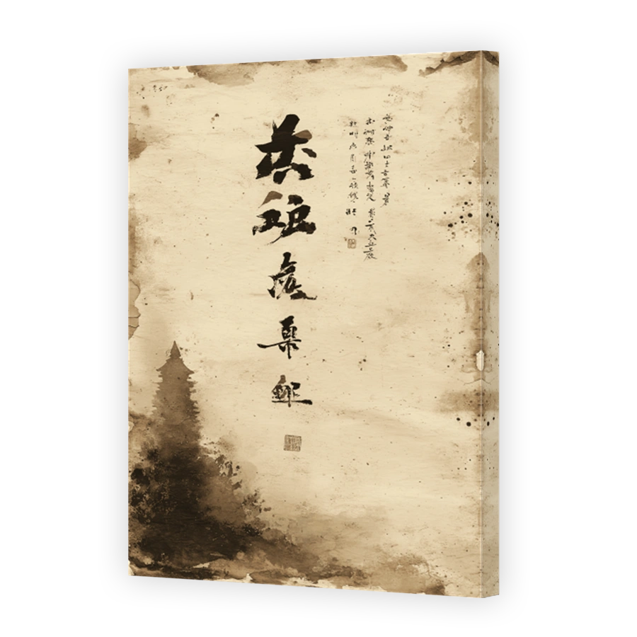Serene Japanese Calligraphy Scroll