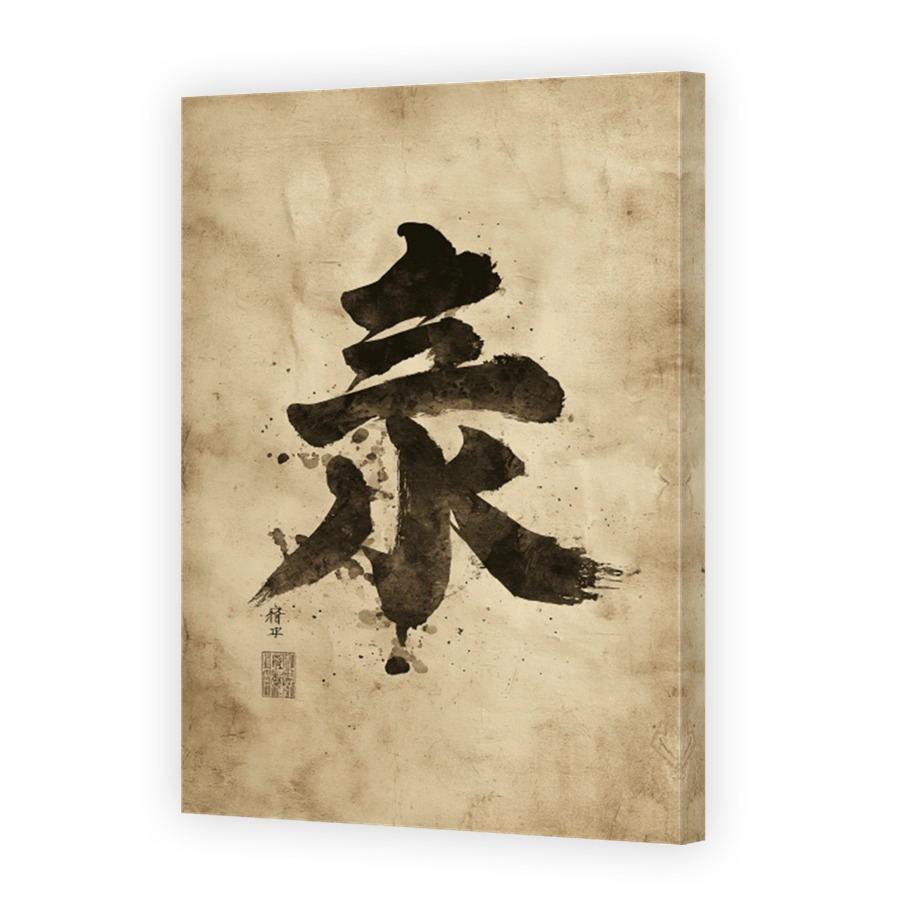 Serene Japanese Calligraphy Art