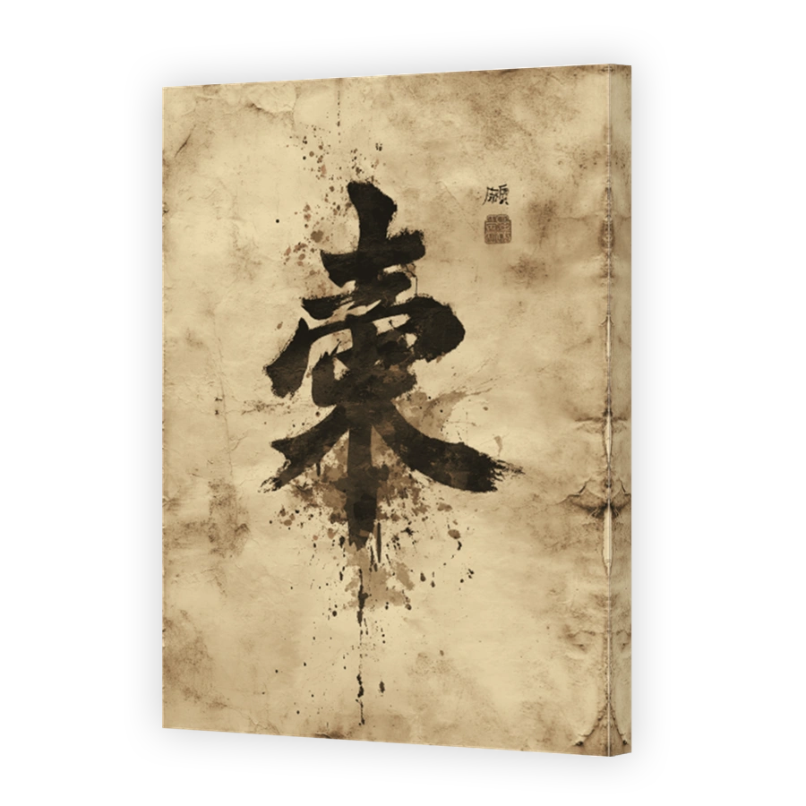 Meditative Japanese Calligraphy Art