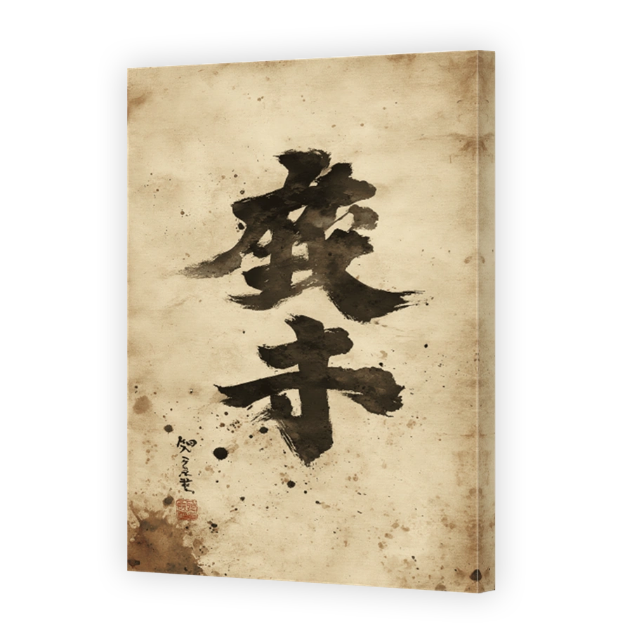 Serene Japanese Calligraphy Art
