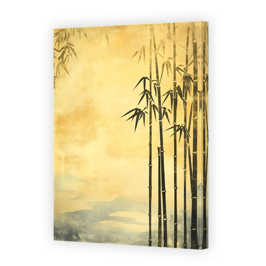 Serene Bamboo Digital Art