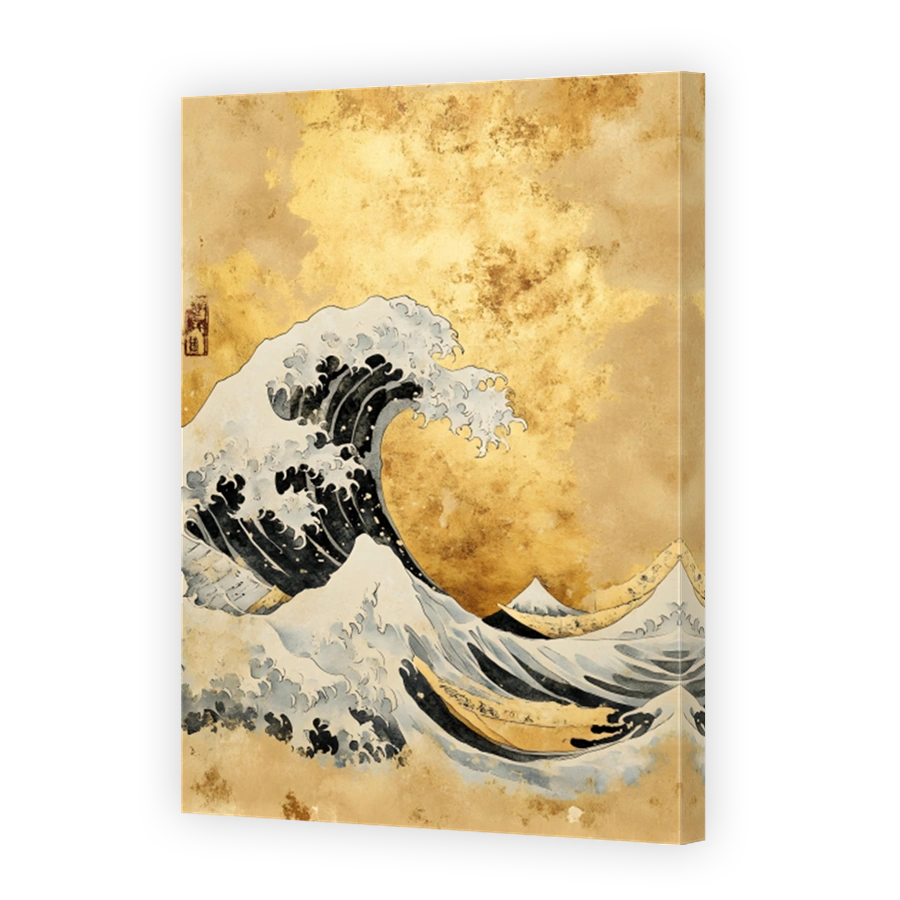 Dramatic Great Wave Japanese Art