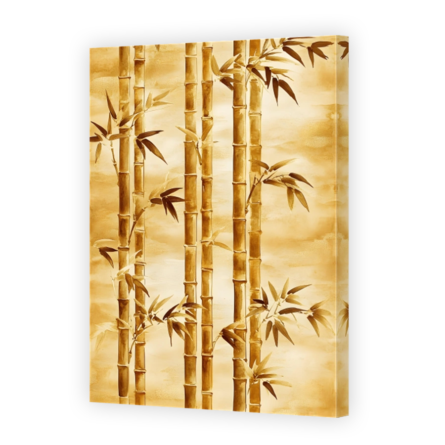 Serene Bamboo Watercolour Painting