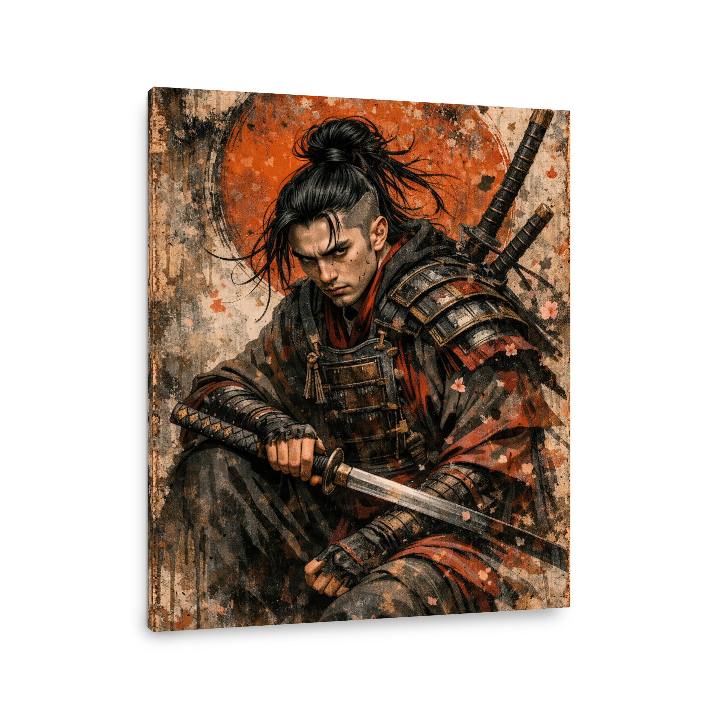 Intense Samurai Warrior Portrait