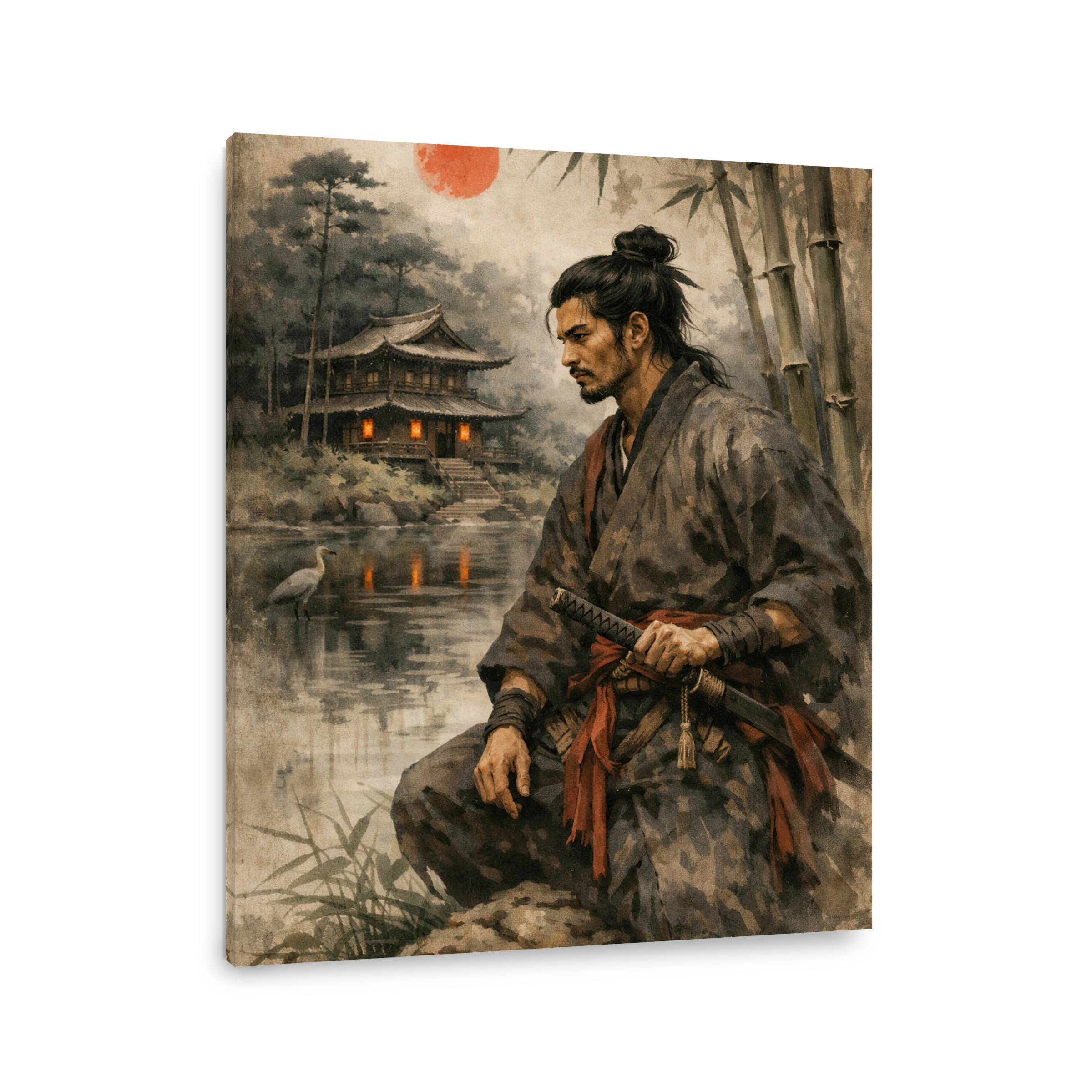Samurai Warrior by Tranquil Lake