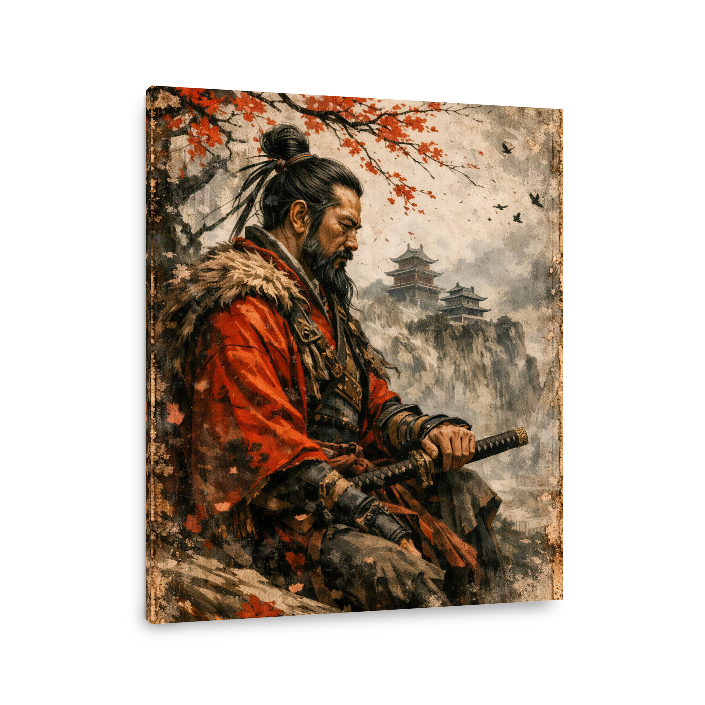 Samurai Warrior Contemplating Life
