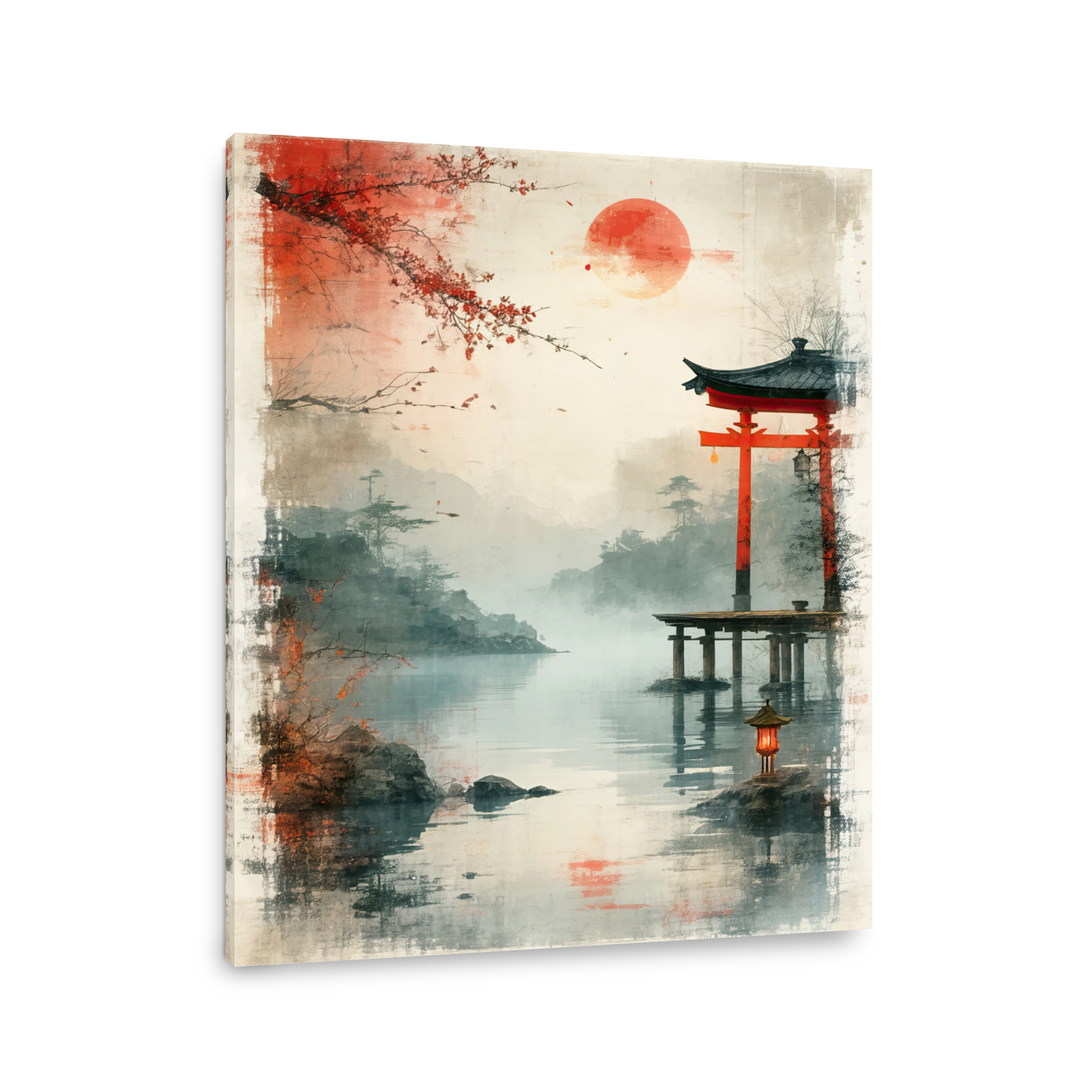 Serene Japanese Torii Gate Scene