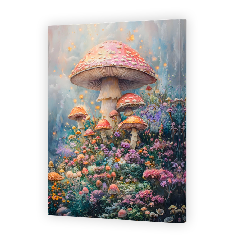 Enchanting Mushroom Forest Fantasy Art