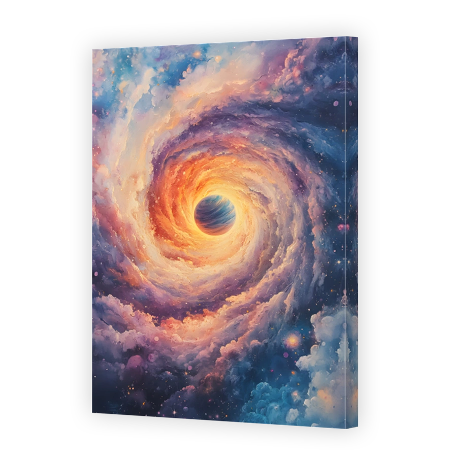 Mystical Galaxy Swirl Digital Art