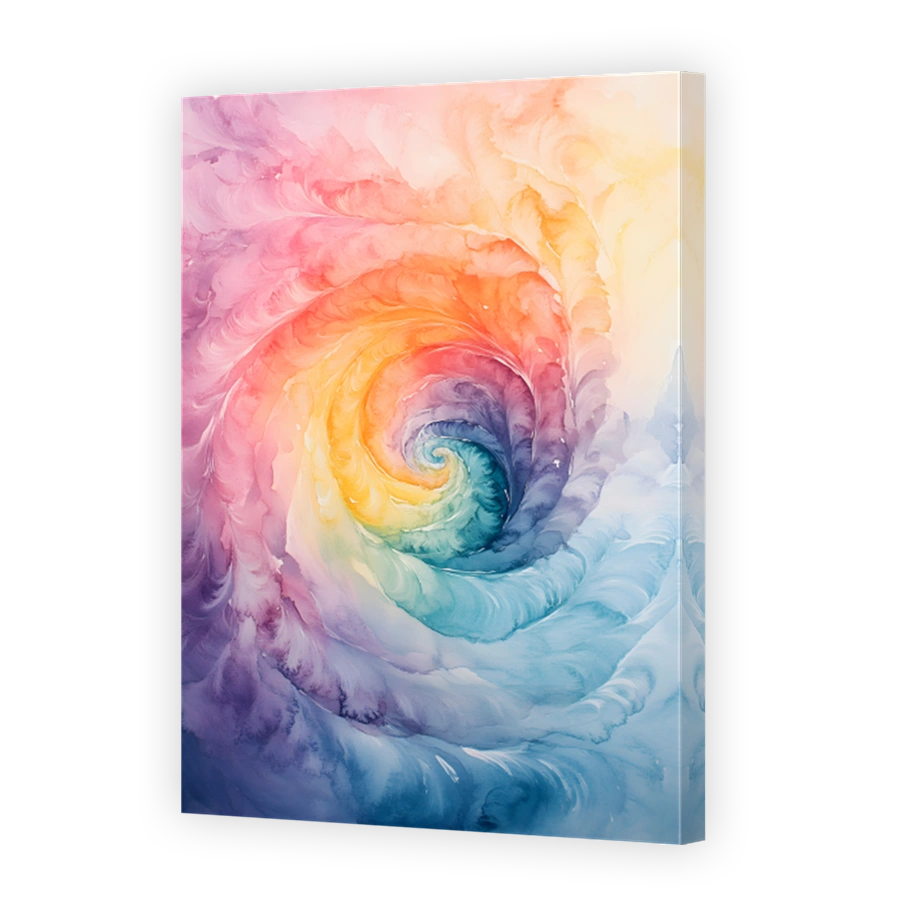 Vibrant Watercolour Abstract Swirl