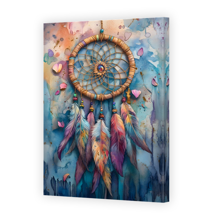 Bohemian Dreamcatcher Watercolour Art