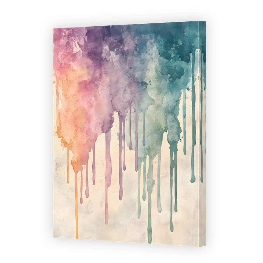 Serene Abstract Watercolour Drips