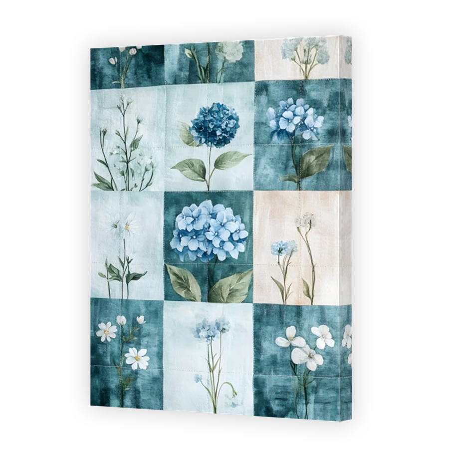 Patchwork Floral Fabric Print