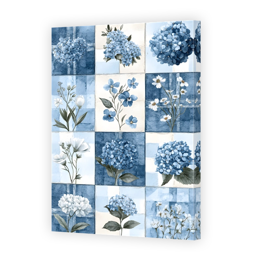Blue Floral Watercolour Arrangement