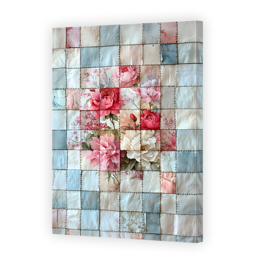 Floral Patchwork Art