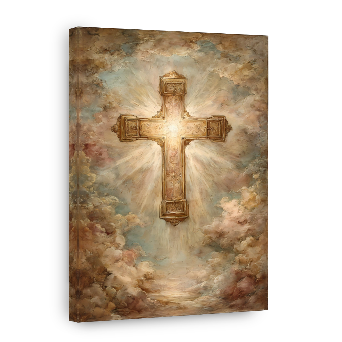 Ornate Cross Illuminating the Heavens