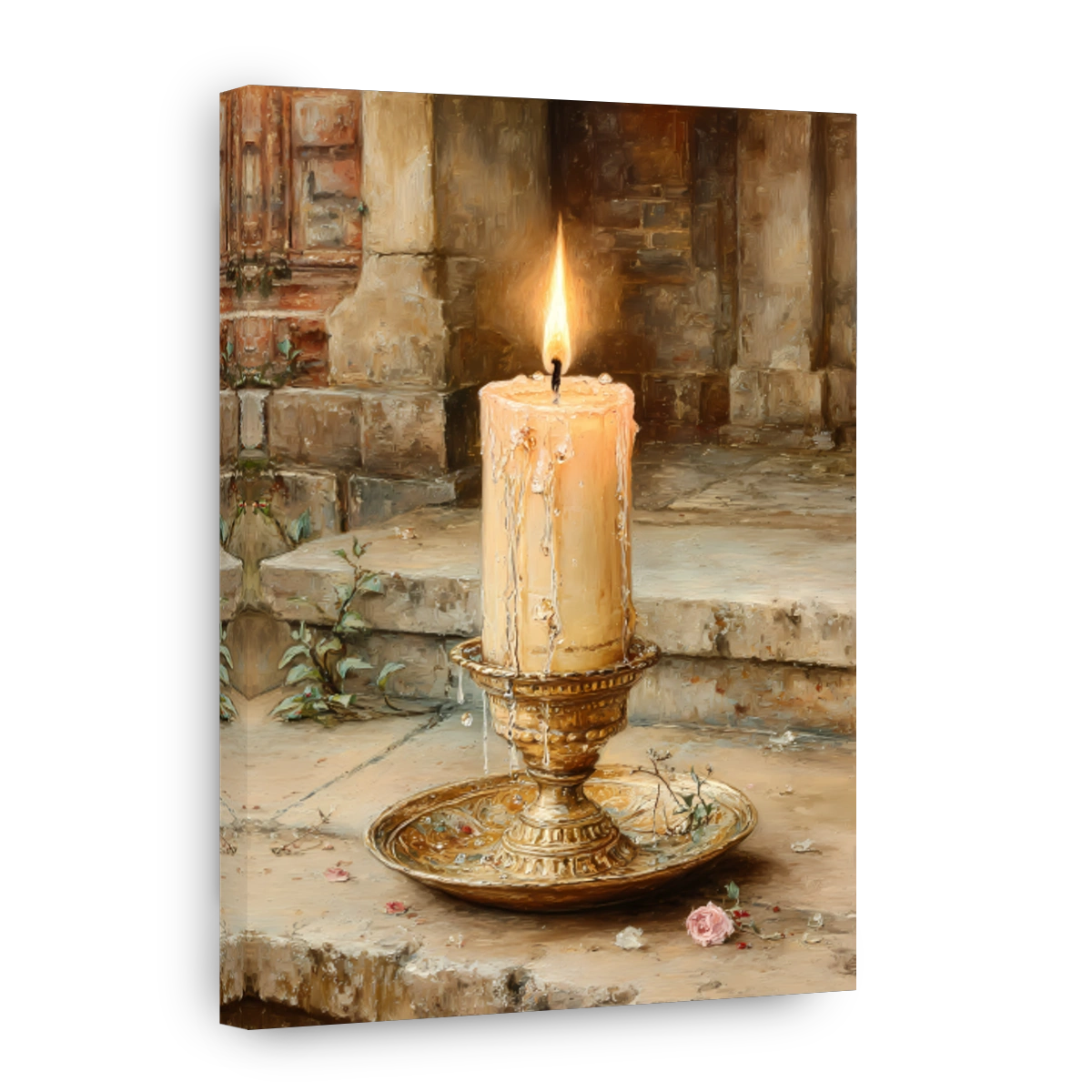 A Serene Candlelit Scene