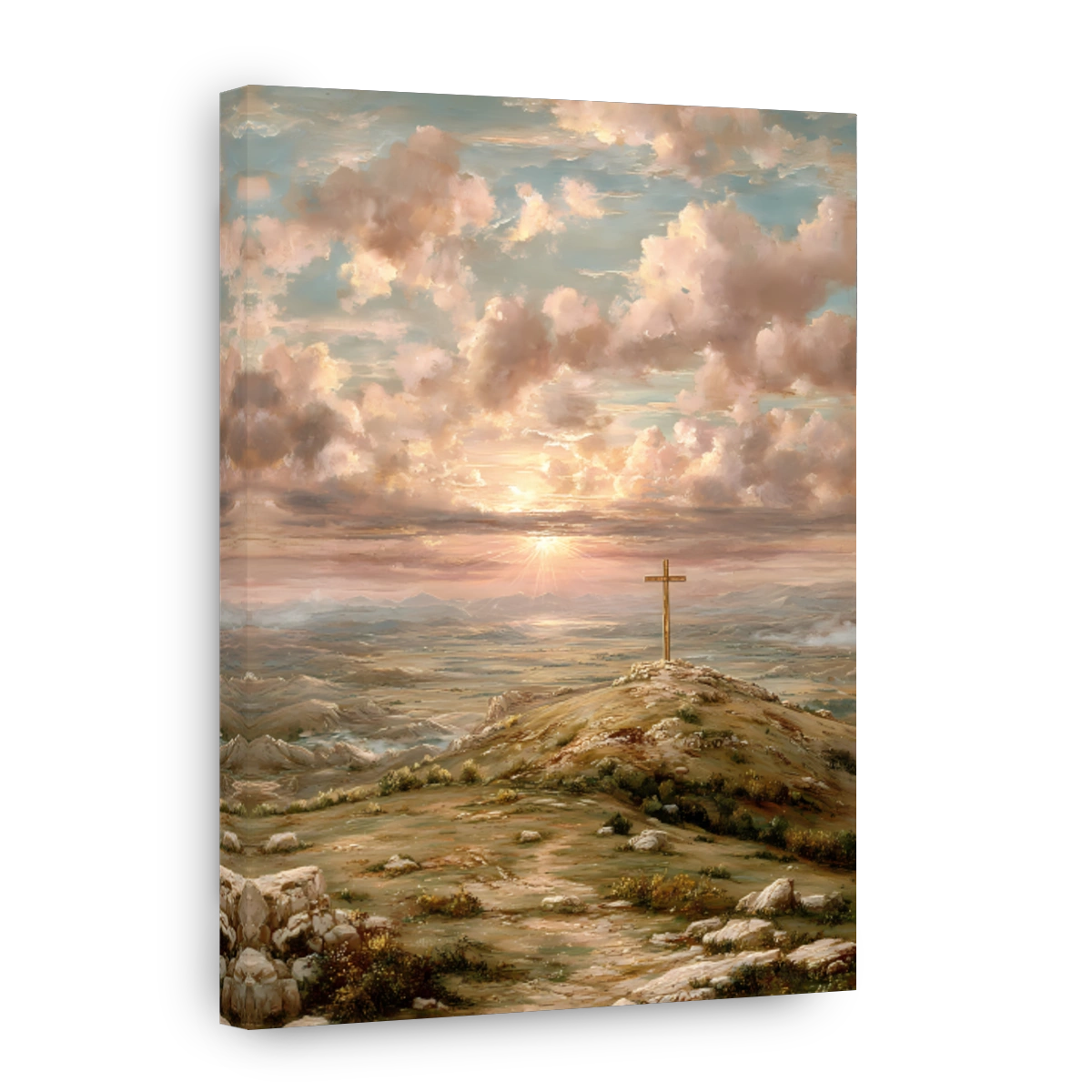 Hopeful Cross on a Hill