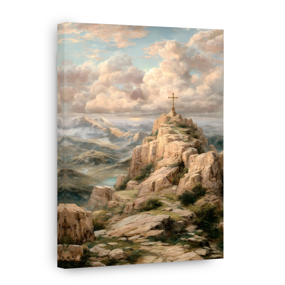 Cross atop a Majestic Mountain