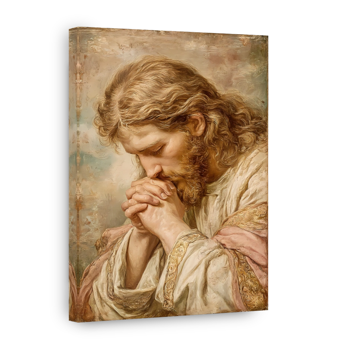Jesus in Prayer Oil Painting
