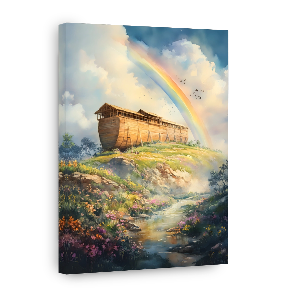 Noah's Ark with Rainbow